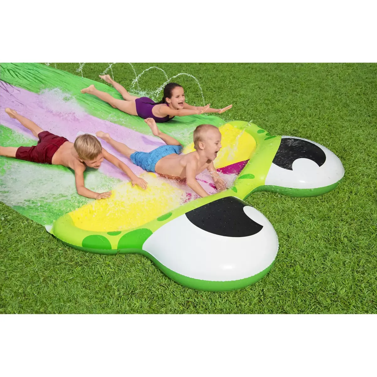 Dārza ūdens slaids Bestway H2OGO! Friendly Frog Slide Photo 19
