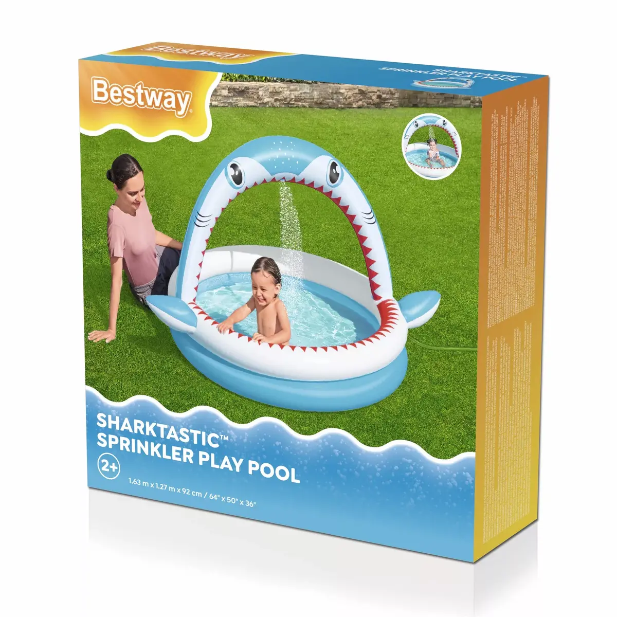 Piepūšamais baseins Bestway Sharktastic 1,63×1,27×0,92 m Photo 11
