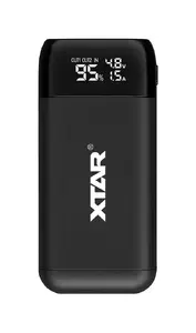 Charger XTAR PB2S for 18650 batteries with power bank function, USB output