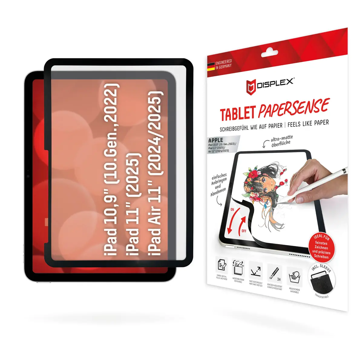 Displex Tablet PaperSense noņemama ekrāna aizsargplēve