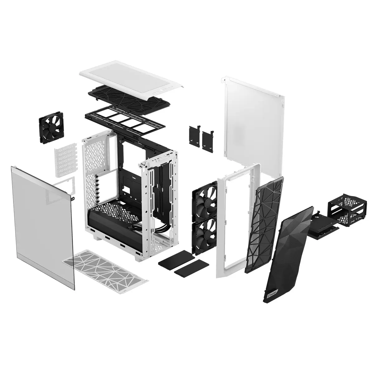 Fractal Design Meshify 2 Compact корпус — белый Photo 18