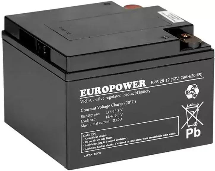 Uzlādējams AGM akumulators europower EPS Series