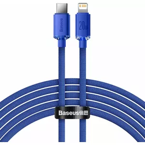 USB-C to Lightning cable Baseus Crystal 20W PD 2 m — Blue