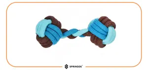Dog toy Springos PA0282 durable rubber squeaky — chew toy for dogs