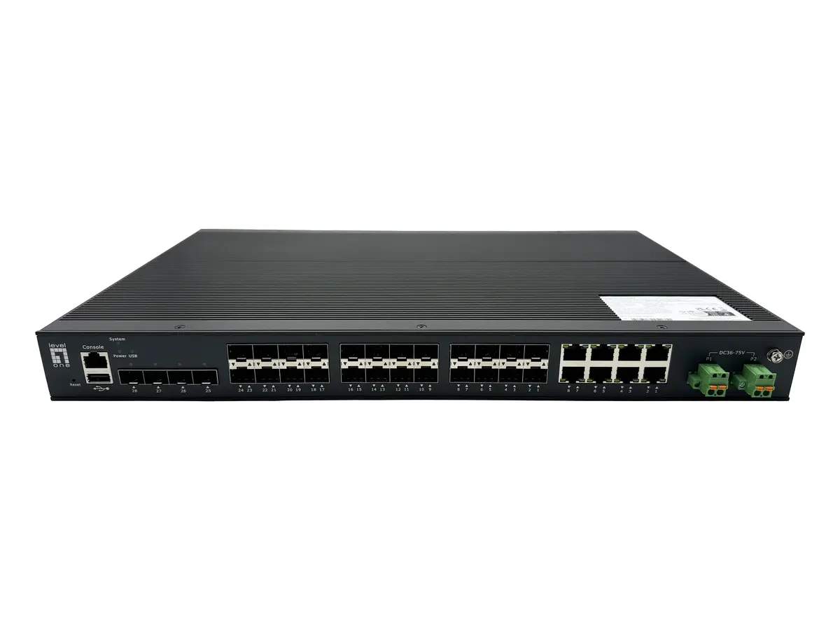 LevelOne IGU-2872 28-portu L2+ pārvaldāms rūpnieciskais
