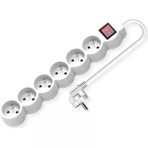 Power Extension 1.5m VALUE 19.99.0965 6 AC Outlets Indoor White