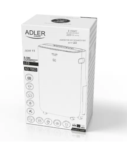 Adler AD 7863 dehumidifier and air purifier Photo 12