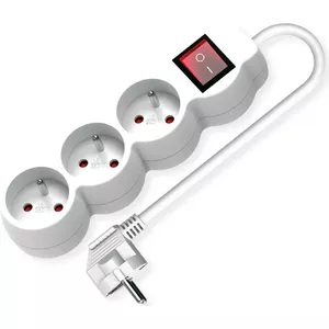 Power Extension 1.5m VALUE 19.99.0960 3 AC Outlets Indoor White