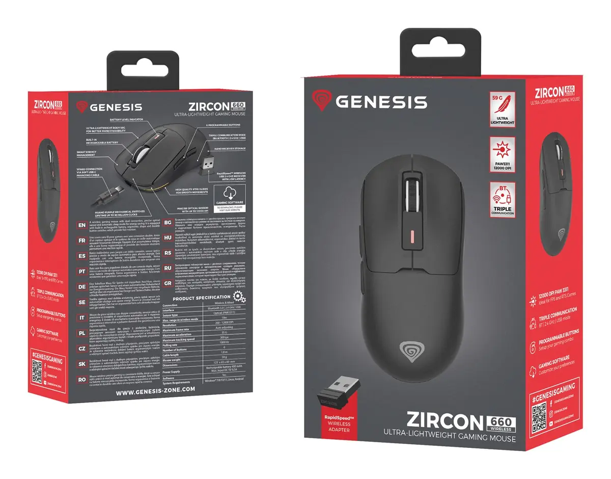 Беспроводная игровая мышь Genesis Zircon 660 Photo 20
