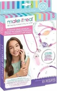 Jewelry Making Kit make it real Positiv model 1211 — children's craft set for beaded and charm jewelry