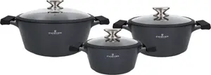 Cookware set ZWIEGER Zwieger Black Stone 6-piece pot set