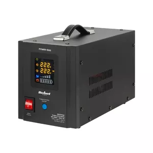 Rebel POWER-1000 nepārtrauktās barošanas avots, 1000VA/700W, 12V uz 230V invertors ar tīru sinusoīdu un uzlādes funkciju