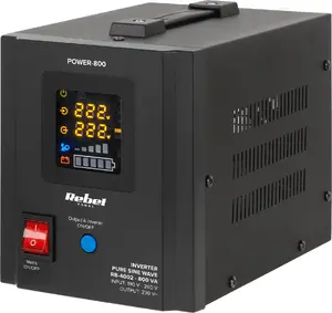Rebel POWER-800 Uninterruptible Power Supply 800VA/500W 12V to 230V Pure Sine Wave Inverter