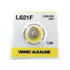 Плоская батарейка VINNIC G1 LR621 / AG1 щелочная 1 шт 1,5 В