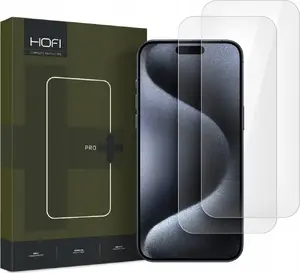 Tempered Glass Screen Protector 2-pack for Apple iPhone 16 — Hofi Glass Pro+ — Transparent