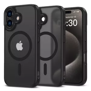 Kameras aizsargs Tech‑Protect MagCam priekš iPhone 16, melns matēts