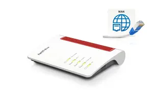AVM FRITZ!Box 4050 wireless router Gigabit Ethernet Dual-band Wi-Fi 6 Black White