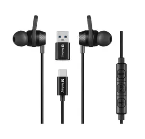 Austiņas Sandberg USB-C/A In-Earset ar līnijas mikrofonu