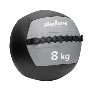 Medicīnas bumba Rebel Active 8 kg — svarota fitnesa bumba spēka un vēdera muskuļu treniņiem