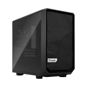 PC case Fractal Design Meshify 2 Nano Black — Mini-ITX/Mini-DTX, supports ATX PSU, 1x140mm front, 1x120mm rear, 2.5"/3.5" drives