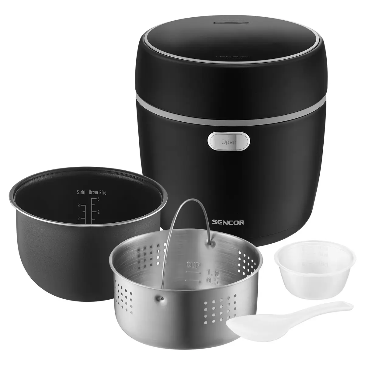 Rīsu vārāmais SENCOR SRM0671BK — 700 W, 0,6–1,5 l Photo 3