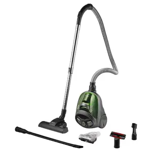 Putekļu sūcējs bez maisa SENCOR SVC 1016GR 800W, ciklonsistēma, HEPA E12, teleskopiska caurule, Cat & Dog turbo birste