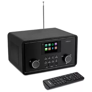 MEDION LIFE P85027 personīgais radio ar analogo un digitālo uztvērēju, AM/DAB+/FM, 20W RMS, 2.8 collu TFT displejs, melns