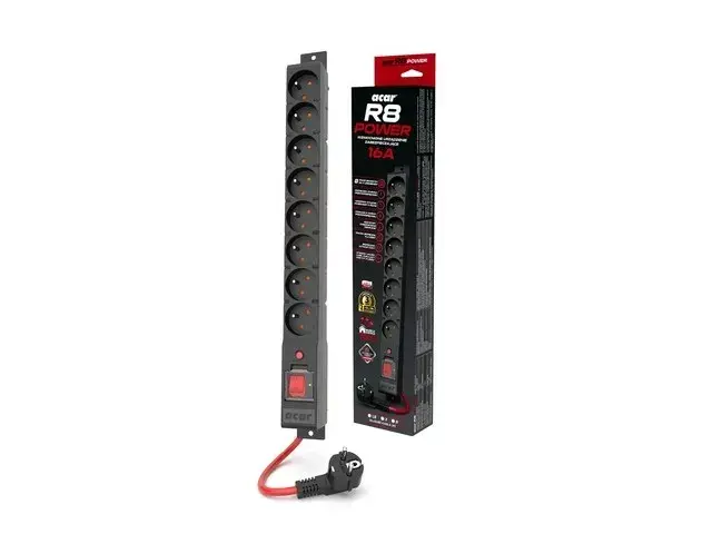Surge protector Acar R8 POWER 3m 8X FR Photo 2