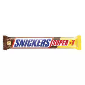 Chocolate bar Snickers Super+1 112.5 g — Snickers chocolate and nougat with peanuts
