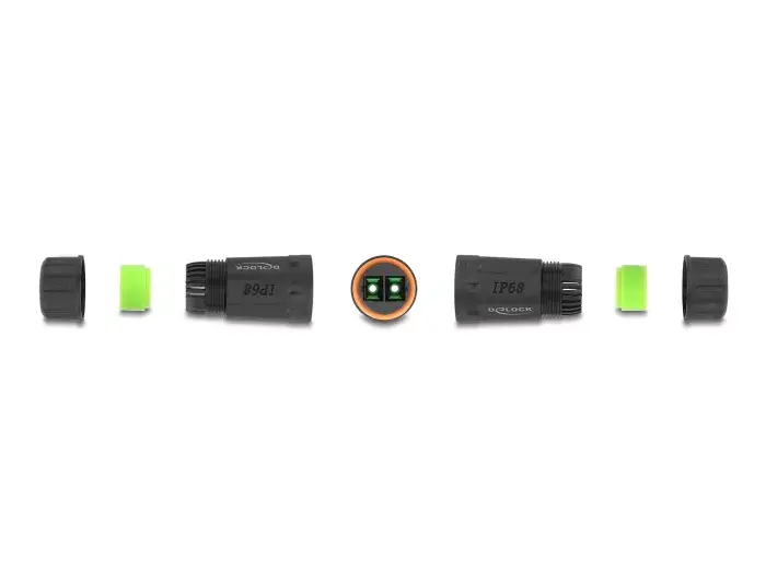 DeLOCK Optical Fiber Cable Connector SC Duplex APC Photo 2