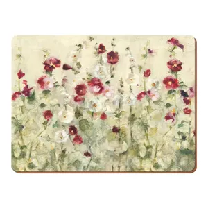 Table Mats Creative Tops GB405176709 30 x 22.8 cm Wild Field Poppies, Cork with Lacquered Surface, Set of 4