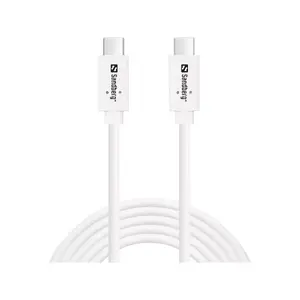 Sandberg USB-C>C USB 3.1 G2 100W 2M Cable White