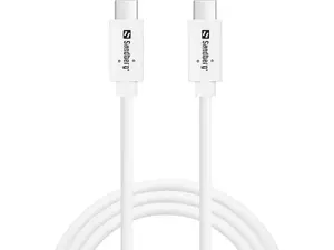 Кабель Sandberg USB-CC USB 3.2 Gen2 100W USB-C - USB-C 1 м белый