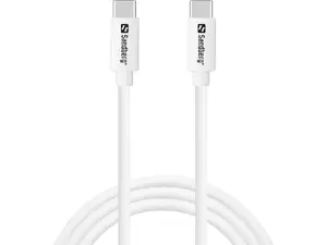 Sandberg USB-C Charge Cable 1M, 65W USB 3.2 Gen 1 White