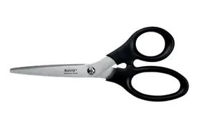 Leitz Stainless Steel Scissors 185 mm with Straight Cut Blades