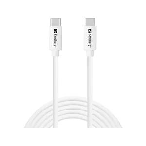 Sandberg USB-C > USB-C 65W 2M SAVER Cable White