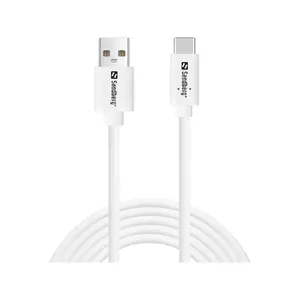 Cable Sandberg USB-C > USB-A 2.0 2M SAVER White