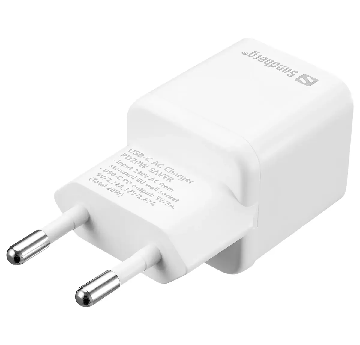 Sandberg USB-C AC Charger PD20W SAVER Photo 2