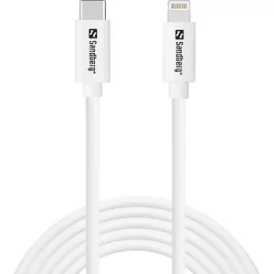 Sandberg USB-C PD to Lightning MFI, 2M Balts