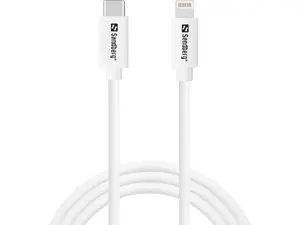 Sandberg USB-C PD to Lightning Cable MFI Certified 1M White