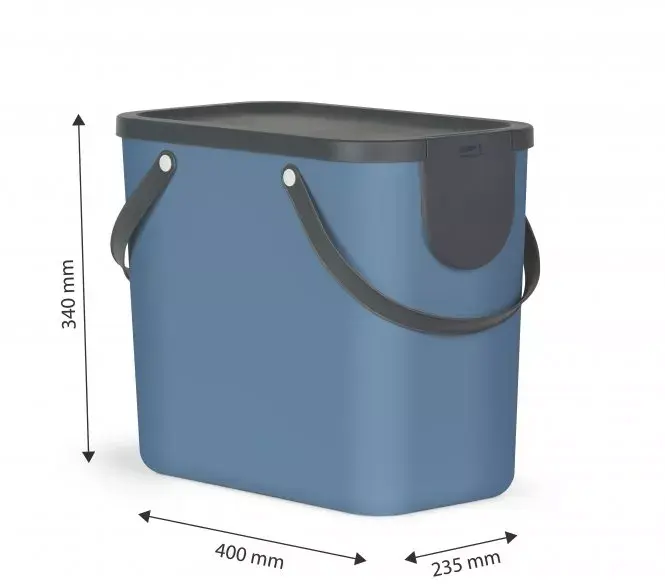 Waste container rotho Albula 25 L rectangular Photo 3
