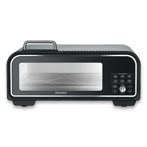 Pizza Maker Severin PG 8575 2000 W Black 1 Pizza Digital Timer