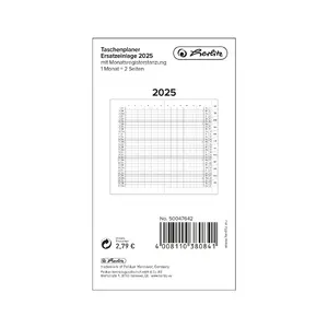 Kabatas kalendārs Herlitz 50047642 32 lapas Melns Balts