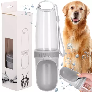 Dog travel water bottle Springos PA0300 350 ml portable design for walking and car trips
