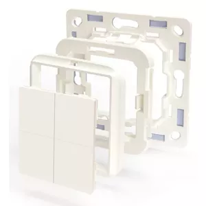 Shelly BLU Wall Switch 4 Shelly BLU Wall Switch 4 light switch Plastic Ivory