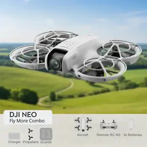 DJI Neo Fly More Combo (DJI-RC-N3) lightweight 135g drone with 4K Ultra HD camera, up to 18 minutes of flight time on 1 charge, 3x batteries, remote control