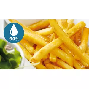 Enjoy healthy food with up to 90% less fat*