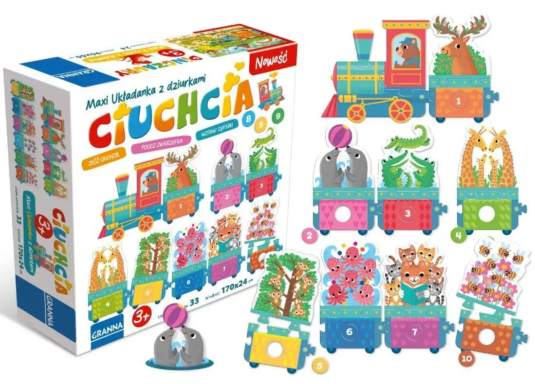 Granna Puzzle Maxi układanka z dziurkami Ciuchcia Photo 6
