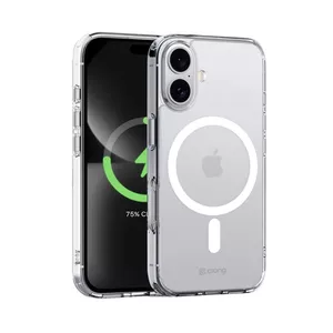 Protective MagSafe Clear Case Crong for iPhone 16 – transparent, MagSafe-compatible, slim protection