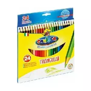 Krāsainie zīmuļi Carioca trīsstūra 24 krāsas modelis 42516-24